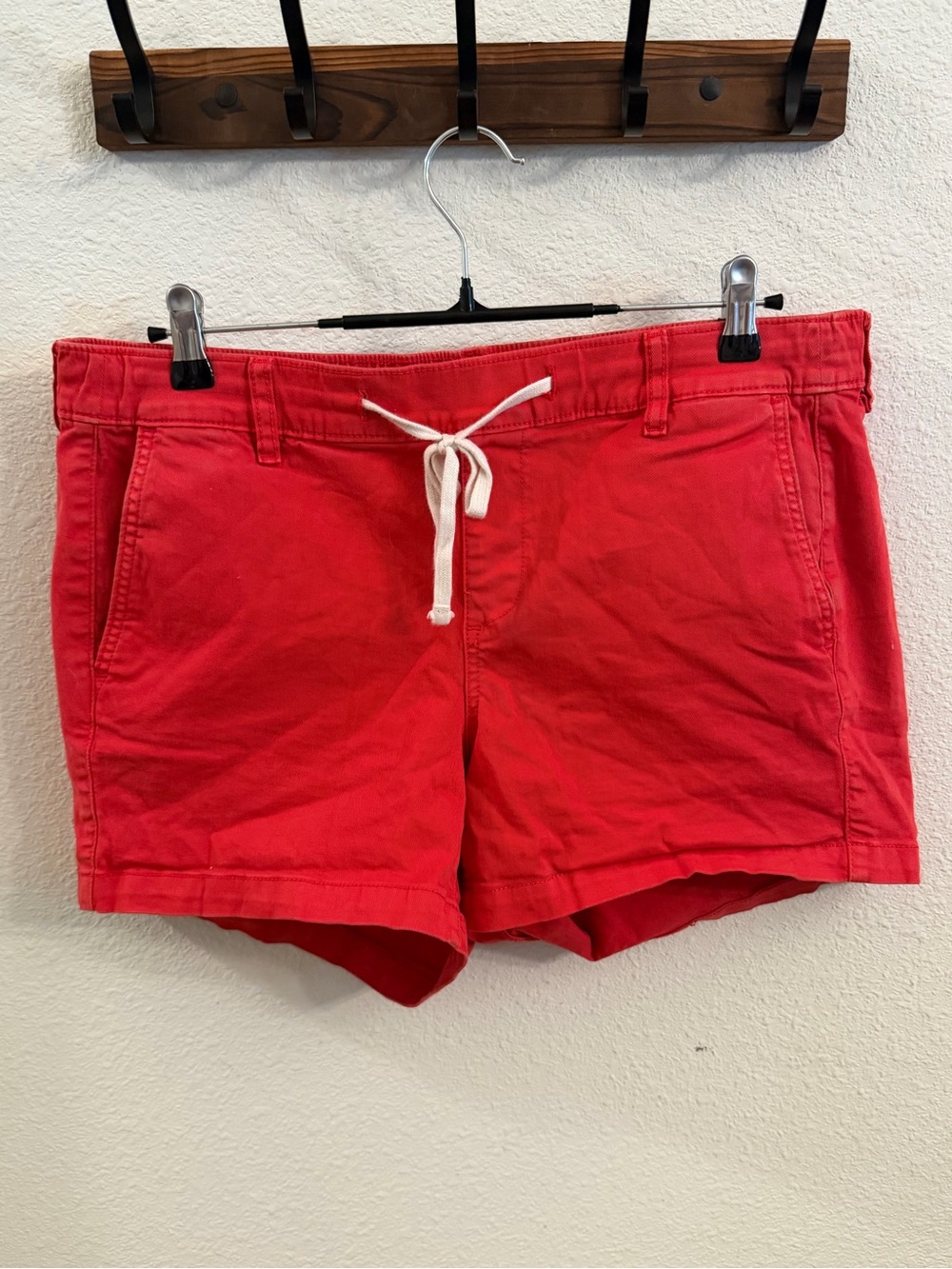 torrid Red Drawstring High-Waist Cotton Shorts